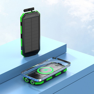 Qsf cắm trại không thấm nước 10000mAh năng lượng mặt trời ngân hàng điện năng lượng mặt trời sạc điện thoại bên ngoài pin dự phòng gói với Cổng USB kép ngân hàng điện - Product Image 3