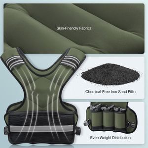 Gilet lesté réglable de 15 kg pour hommes, femmes, unisexe, logo personnalisé, entraînement de force, fitness, gilets lestés - Product Image 4