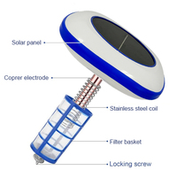 Purificateur d'eau solaire flottant pour piscine, réduit le chlore, ioniseur solaire pour piscine, ioniseur de cuivre pour piscine