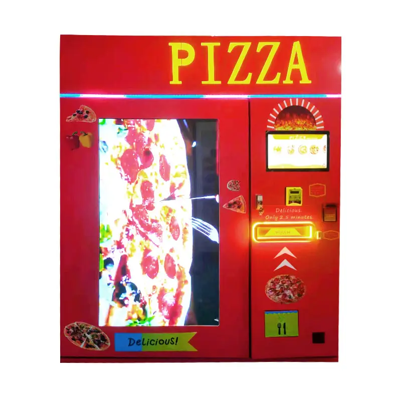 EW-máquina expendedora de pizza ideas para negocios, distribuidor de comida rápida, quiosco al aire libre con código QR