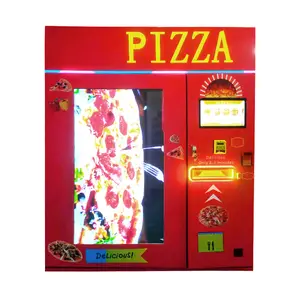 Nieuwe Bedrijfsideeën Automaten Fastfood Distributeur Pizza Qr Code Outdoor Kiosk Pizza Automaat