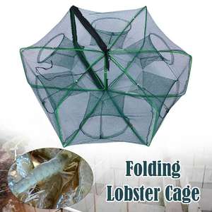 Pliable Double Noeud Piège De Pêche Hexagone Octogone <span class=keywords><strong>Filet</strong></span> De Coulée À La Main pour Écrevisses Crevettes <span class=keywords><strong>Poisson</strong></span> Catcher Cage Maille Outil - Product Image 3