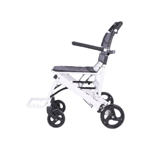 super light <b>weight</b> airplane aisle folding foldable travel portable aluminum alloy manual wheelchair <b>wheel</b> chair - Product Image 1