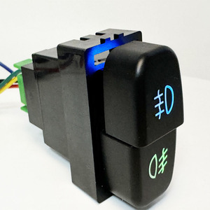 Interrupteur à double <span class=keywords><strong>bouton</strong></span> marche/arrêt pour Mitsubishi Outlander Lancer Eclipse Endeavor <span class=keywords><strong>Galant</strong></span>, feux antibrouillard de conduite - Product Image 3