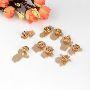 Broche de Planta en Maceta Verde con Hoja de Dibujos Animados, Pin de Solapa de Metal Esmaltado con Diseño de Monstera y Cocotero - Product Image 2