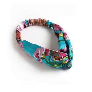 Vente en gros de bandeaux élastiques pour femmes, style bohème vintage, colorés, à nœud torsadé, style parent-enfant - Product Image 3