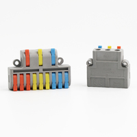 Borniers de connexion rapide à ressort, raccordement par compression, presse-étoupe, boîtier en acier, isolés, à enfiler, adhésifs
