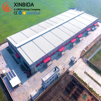 Entrepôt préfabriqué à grande portée avec structures en acier, cadre rigide Q355B et certifié CWB pour la distribution régionale