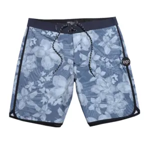 Shorts de praia secagem rápida 4 vias, bermuda masculina de praia com secagem rápida personalizada