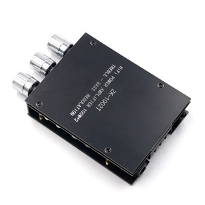 Zk-1002t Hifi Power <b>Amplifier</b> 100Wx2 Stereo Audio Amp Board with Treble Bass Volume Control Plastic for <b>Car</b> Home - Product Image 3