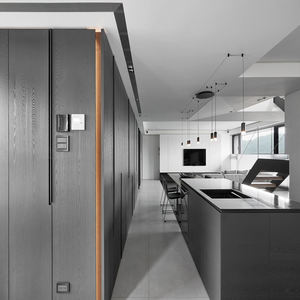 Villa classico pannello di legno personalizzato di bambù finitura impermeabile rivestimento decorativo della parete interna WPC compensato MDF parete di legno - Product Image 5