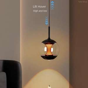 Lámpara Colgante Moderna de Cristal para Toda la Casa, Espectro Completo, Protección Ocular, LED Regulable, para Restaurante, Dormitorio, de Aluminio - Product Image 2