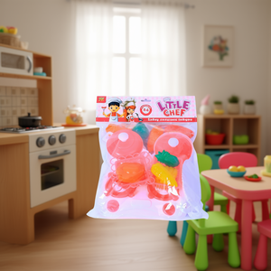 Kids <b>Kitchen</b> Tableware <b>Play</b> Set with Toy Food and Cooking <b>Accessories</b> BOPP Packed - Product Image 2