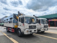 Camion grue à flèche articulée Dongfeng 4x2 8T, grue mobile montée sur camion