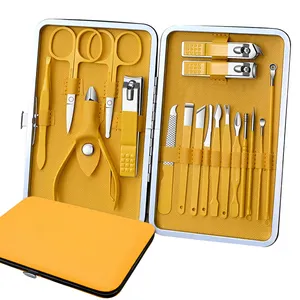 Vendita calda 7/9/12/18 In 1 Set Manicure In acciaio inox Nail Clipper Set toelettatura Kit Nail Cutter strumenti per la casa