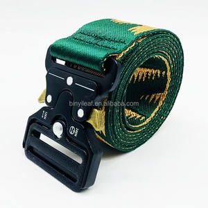 Logotipo personalizado de fábrica, tela de caza al aire libre, cinturón Jacquard para hombres, hebilla de liberación rápida, cinturón de pistola de nailon táctico tejido para hombres - Product Image 6