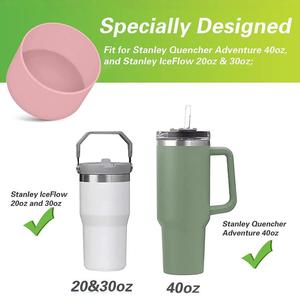 Chống trượt Silicone drinkware chịu nhiệt cấp thực phẩm vật liệu tương thích cho Stanley <span class=keywords><strong>hydroflask</strong></span> sắt Flask cho đơn giản hiện đại - Product Image 2
