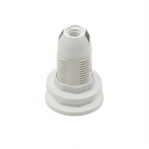 Portalámparas de Plástico Blanco E14 con 2 Anillos Vito para Fijación de la Base de la Bombilla - Product Image 2