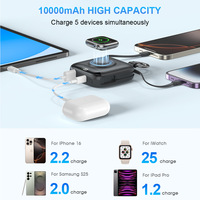 OTHC-P007 Power Bank 2-en-1 Grande Capacité Chargeur Sans Fil pour Montre Type-C Affichage LED Portable Charge Rapide 22.5W BMS Cadeau