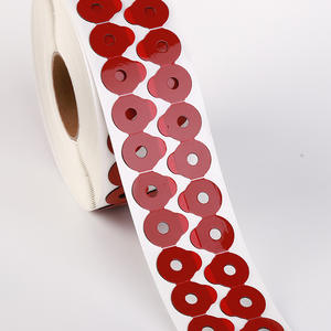 Bande de lentilles circulaires rouges 20-32mm, adhésif double face pour la réparation des montures de lunettes et le traitement des lentilles, printemps 2024 - Product Image 1