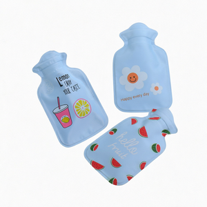 Cute Cartoon Plush Reusable Soft Flannel <b>Hot</b> <b>Water</b> <b>Bottle</b> 350ml Heated Bag for Hand Warmers Body Warmer Travel Camping - Product Image 1
