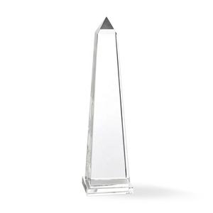 <span class=keywords><strong>Obelisco</strong></span> de Cristal Transparente para Decoración del Hogar, Trofeo de Cristal, Premios, Cristal en Blanco Personalizado de Fábrica para Grabado - Product Image 1
