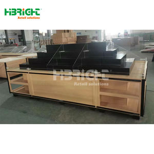 Présentoir de fruits et légumes en bois de luxe pour épicerie de supermarché - Product Image 5