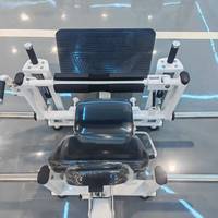 Máquina Profesional HYRS de Acero para Hip Thrust con Cojín Ergonómico para Cuello y Espalda, Plataforma Antideslizante, Equipo para Moldear Glúteos, Entrenamiento para Gimnasios Privados