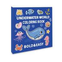 Nouveau livre de coloriage livre de coloriage 40 feuilles monde sous-marin dessin animé Doodle 4 enfants livre de coloriage