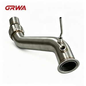 Downpipe Catalizzato Personalizzato GRWA per <span class=keywords><strong>BMW</strong></span> Serie 1 <span class=keywords><strong>116d</strong></span> 118d 120d 123d E81 E82 E87 E88 2.5 Pollici SS304 N47 - Product Image 4