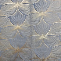 Nouveau design de mode 100% polyester tricoté velours tissu champagne feuille d'or bronzant hollande velours tissu pour rideaux