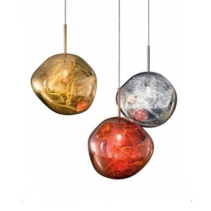 Lampada a Sospensione in Vetro Lava, Lampadario Singolo in Vetro per Ristorante, Tavolo da Pranzo, Bancone Bar Moderno, Lampada a Sospensione per Comodino - Product Image 5