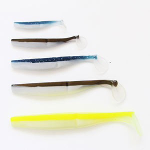 Selco tête plate double couleur différentes tailles appâts souples artificiels pêche <span class=keywords><strong>en</strong></span> mer - Product Image 2