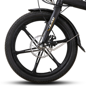 Pour JOYKIE 20 pouces <span class=keywords><strong>vélo</strong></span> <span class=keywords><strong>pliant</strong></span> <span class=keywords><strong>électrique</strong></span> <span class=keywords><strong>le</strong></span> <span class=keywords><strong>plus</strong></span> <span class=keywords><strong>léger</strong></span> 10.5 Ah batterie au Lithium cachée cadre en alliage d'aluminium moteur de moyeu arrière Ebike - Product Image 3