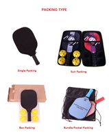 Raquette de pickleball personnalisée MST OEM, approuvée USAPA, noyau en nid d'abeille en fibre de carbone à grain diamant, légère, pour l'entraînement