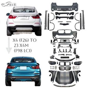 X4 (F26) a 23 X4M (F98 <span class=keywords><strong>LCI</strong></span>) El más nuevo kit de carrocería incluye faros delanteros y traseros de parachoques faldones laterales sobre guardabarros para X4 14-18 - Product Image 2