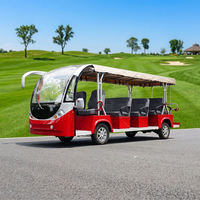 Mini buggy de bus et voiture de luxe électrique 17 places personnalisés pour les visites touristiques et les touristes 80-100KM