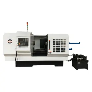 CNC yüksek hassasiyetli geç çin fabrika iplik torna makinesi metal taret torna makinesi ile canlı aracı