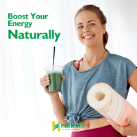 Poudre de super-aliments biologiques OEM, mélange de spiruline, chlorelle, herbe de blé, chou frisé, super-aliments verts