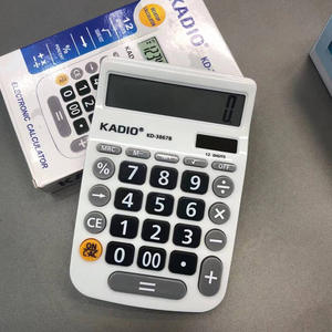 Calculatrice de bureau Kadio KD-3867B à 12 chiffres, double alimentation, blanche, calculatrice électronique pour cadeaux d'affaires - Product Image 4