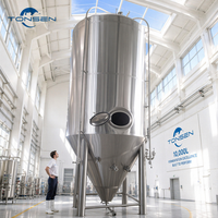Cuve de Fermentation Industrielle Tonsen 1000L à Double Enveloppe en Acier Inoxydable pour Ligne de Production de Bière