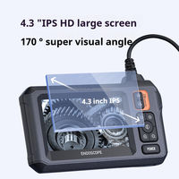 Boroscopio Industrial HD de 4.3 Pulgadas con Pantalla IPS 1080P, Cámara Impermeable IP67, Zoom Digital 3X, Iluminación LED, Versión Nocturna, CE/FCC
