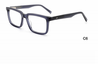 Monture de lunettes optiques classique en métal vert à charnière, pour usage quotidien et voyage, avec verres en nylon colorés et monture en acétate