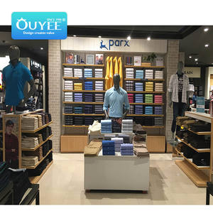Exhibidores de Ropa de Diferentes Estilos para Kioscos, Mostradores de Tiendas en Centros Comerciales, Diseño de Pared de Madera, Exhibidores de <span class=keywords><strong>Jeans</strong></span> - Product Image 6