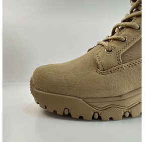 Botas DFF02 de Gamuza Negra y Cuero Vacuno Color Caqui, Botas de Desierto, Botas de Entrenamiento para Selva y Bosque, Personalizadas, en Stock - Product Image 2