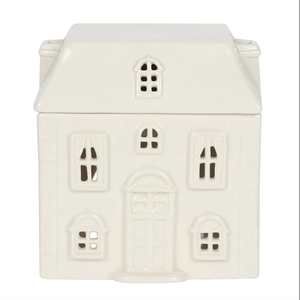 Vente en gros de brûleur à mazout en céramique pour décoration de maison en forme de <span class=keywords><strong>village</strong></span> chauffe-cire pour la maison, la fête et le mariage - Product Image 1