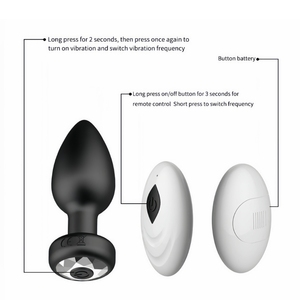รีโมทคอนโทรลสั่น 10 ระดับ ปลั๊กเสียบก้น กันน้ำ เครื่องนวดต่อมลูกหมาก ของเล่นผู้ใหญ่ เครื่องสั่นสำหรับผู้หญิงและคู่รักเพศเดียวกัน - Product Image 4