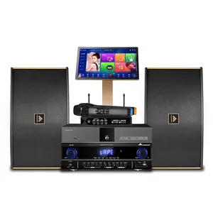 Máquina de Karaoke V5 6T, reproductor de películas inteligentes en línea, sistema de Karaoke InAndOn con amplificador de micrófono y altavoz