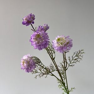 Flores Artificiales, Ramas Largas de Flor de Pino de 5 Cabezas, Seda de Alta Simulación, Decoración para Bodas - Product Image 3