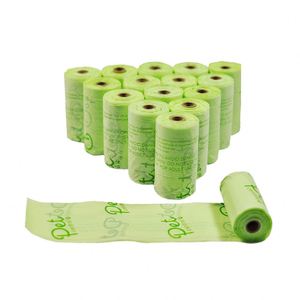 Custom Logo Pla Eco Friendly Biodegradable <b>Compostable</b> Plastic Pet Waste Dog Poop <b>Bags</b> - Product Image 1